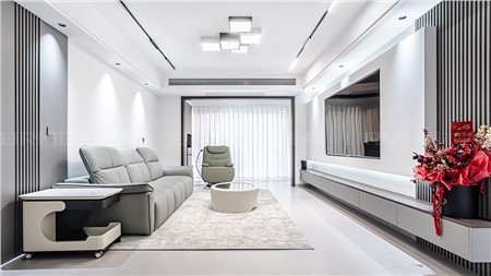 12.8w打造現代黑白風格的家136m² | 麗爾曼頓全房全屋定制